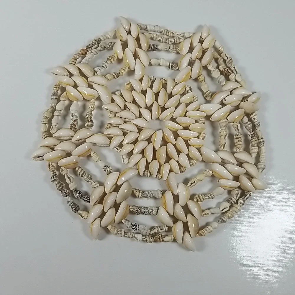 Set Of Conch Sea Shell Trivets, Hot Pad, Decorative Beach Cottage (MCM) 9